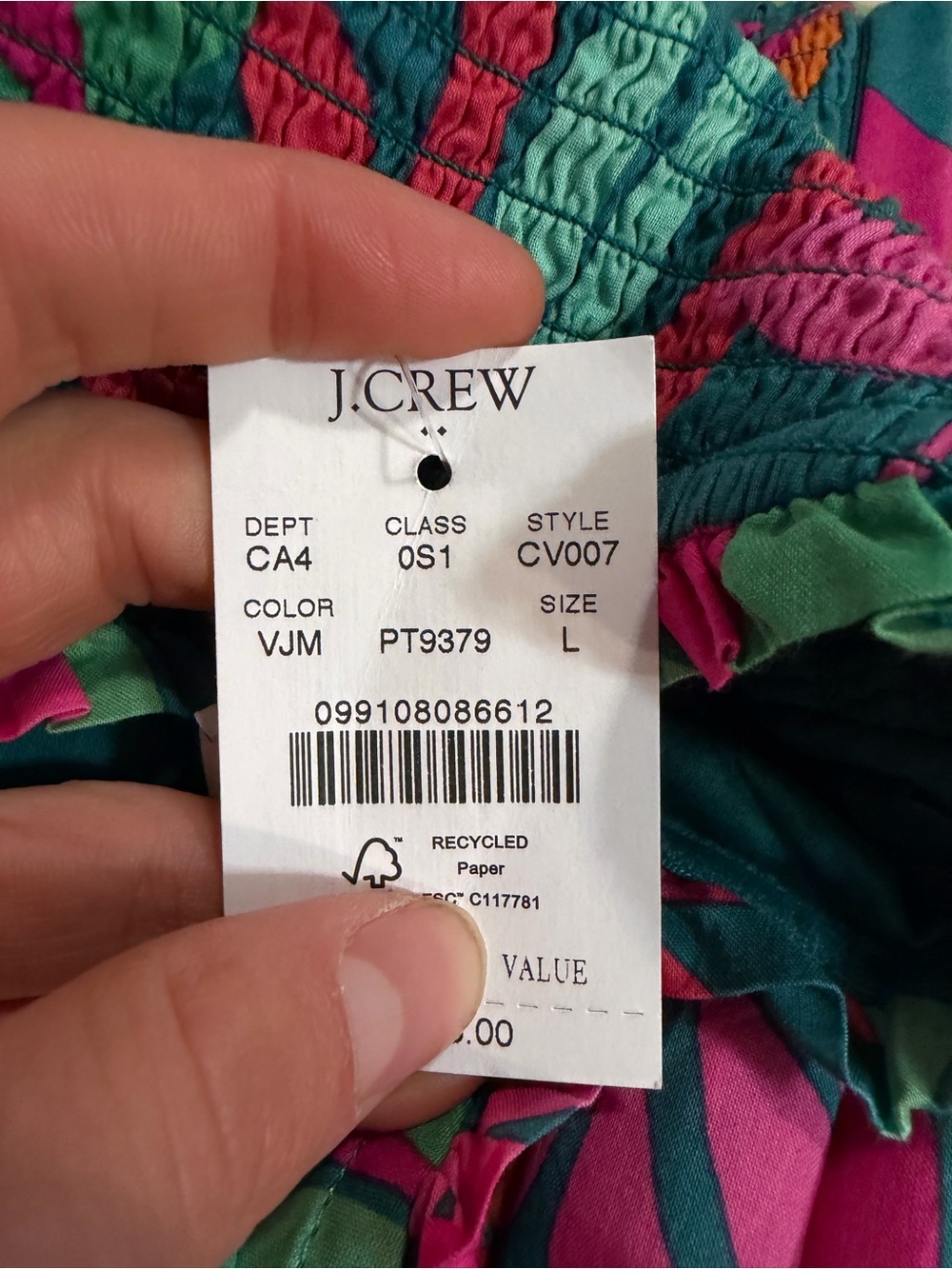 J crew One-shoulder smocked midi dress - Picture 4 of 4